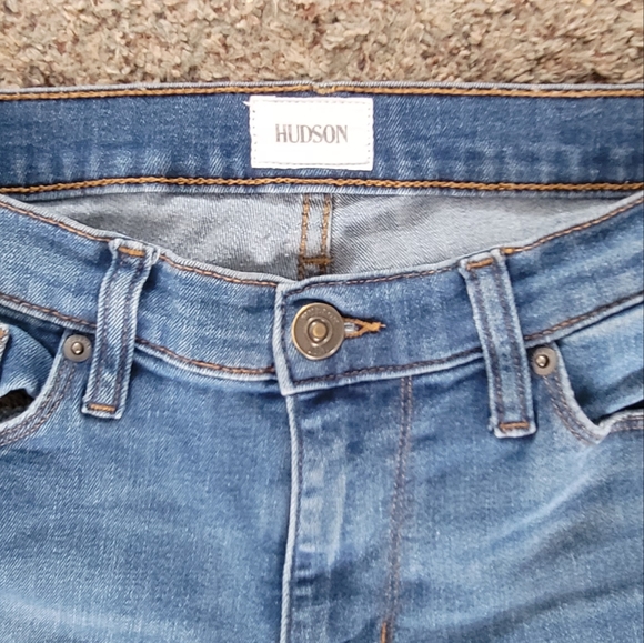 Hudson Natalie True Skinny Jeans Size 27 Raw Hem - Picture 6 of 7